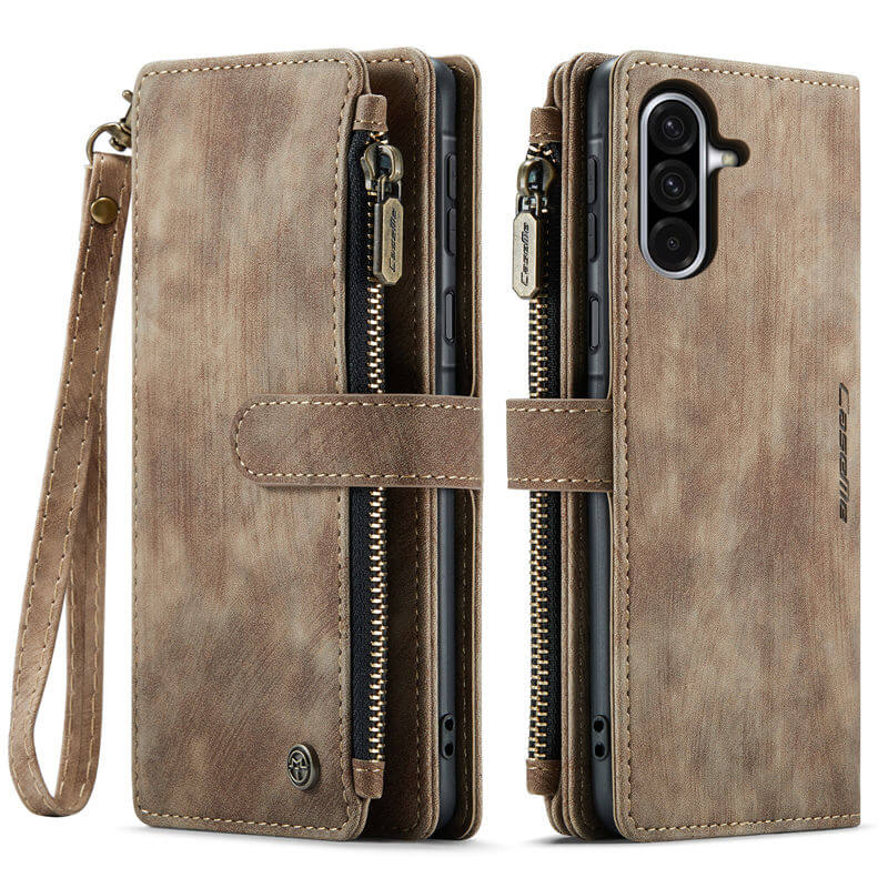 CaseMe Samsung Galaxy A17 Wallet Leather Case with Wrist Strap