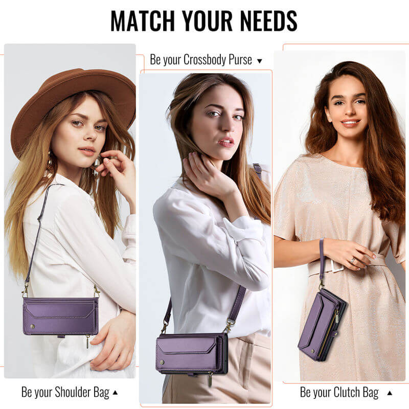 CaseMe Samsung Galaxy A17 Wallet RFID Blocking Crossbody Phone Case