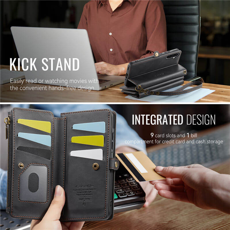 CaseMe Samsung Galaxy A17 Crossbody Wallet Case