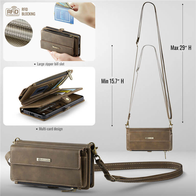CaseMe Samsung Galaxy A17 Crossbody Wallet Case