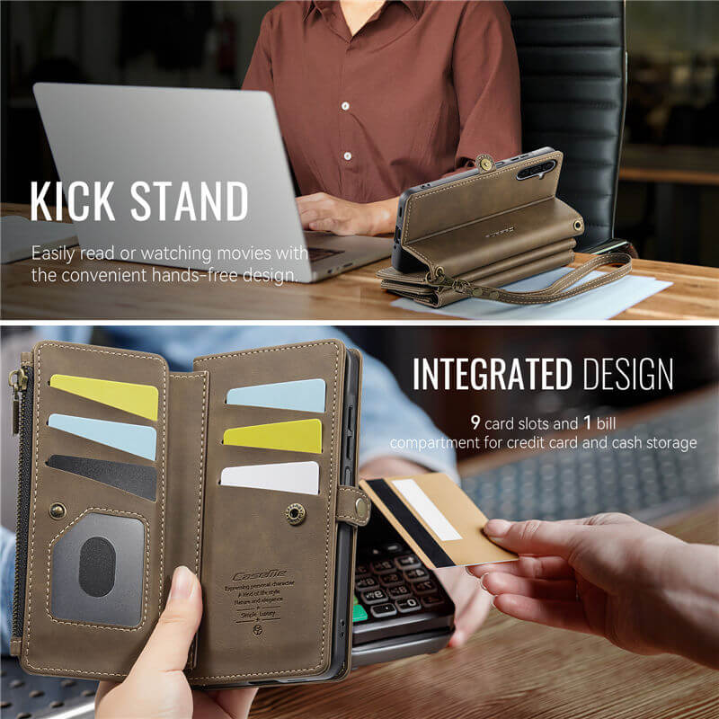 CaseMe Samsung Galaxy A17 Crossbody Wallet Case