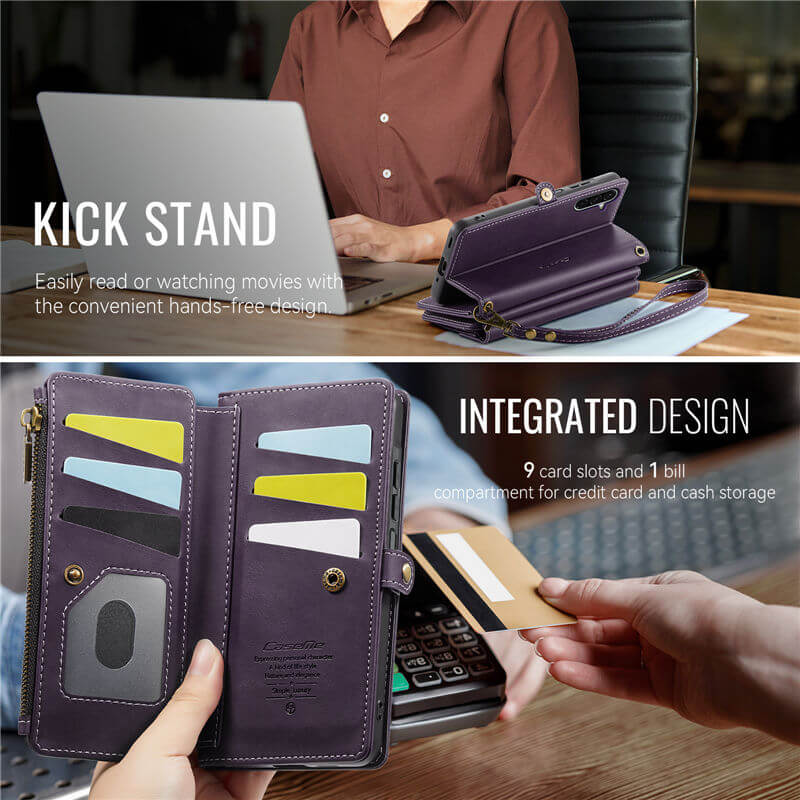 CaseMe Samsung Galaxy A17 Crossbody Wallet Case