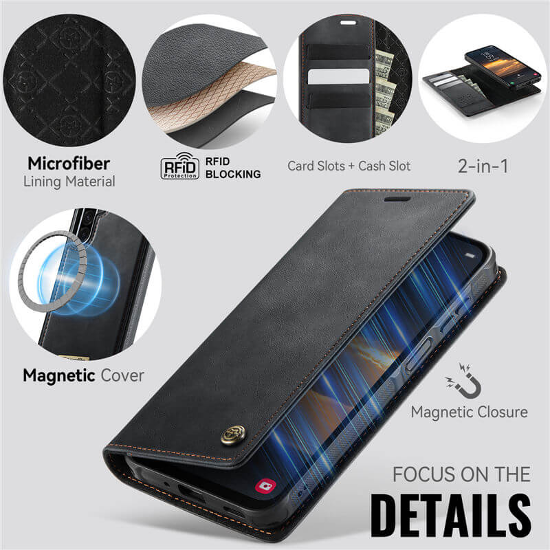 CaseMe Samsung Galaxy A17 2-in-1 Magnetic Wallet Case