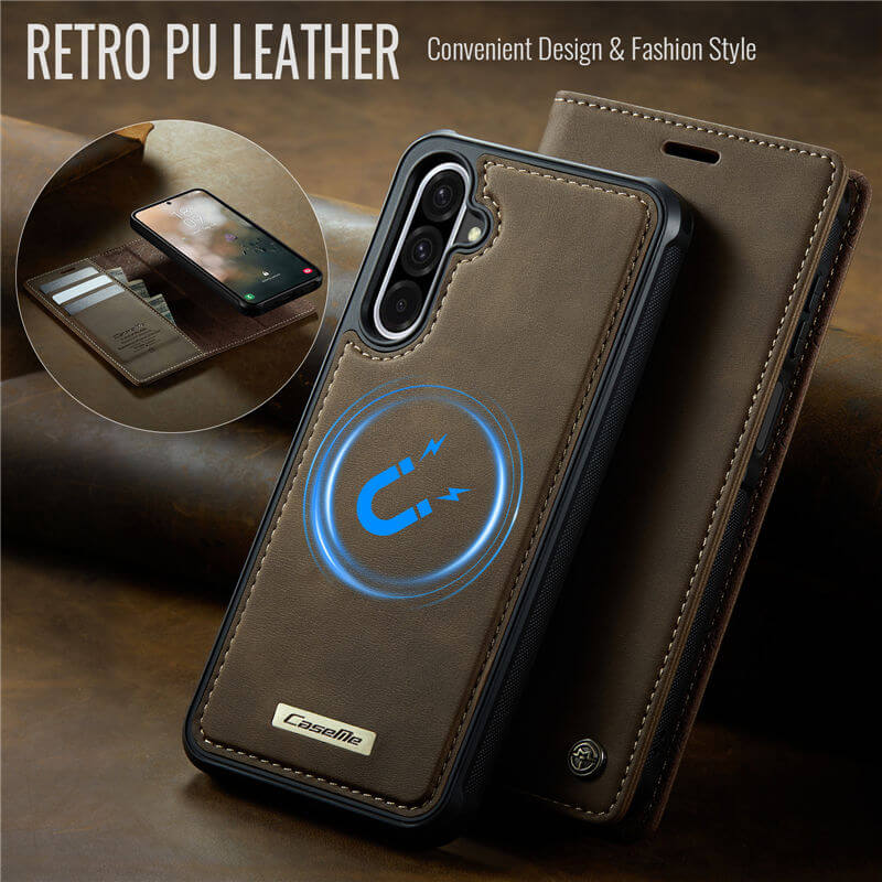 CaseMe Samsung Galaxy A17 2-in-1 Magnetic Wallet Case