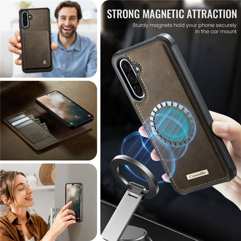 CaseMe Samsung Galaxy A17 2-in-1 Magnetic Wallet Case