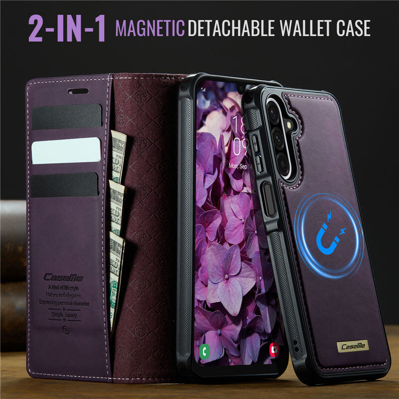 CaseMe Samsung Galaxy A17 2-in-1 Magnetic Wallet Case