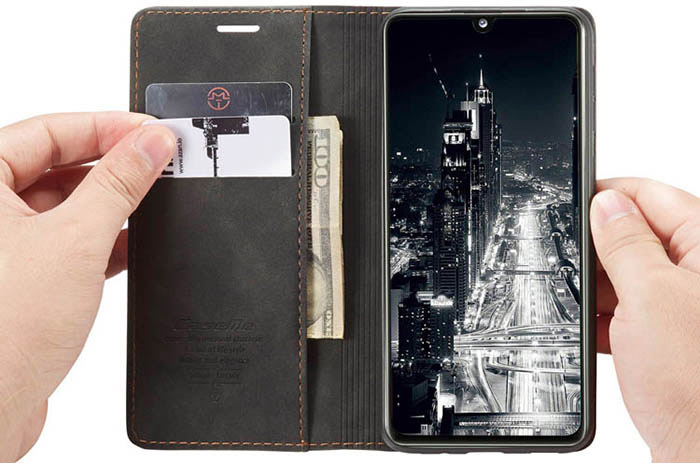 CaseMe Samsung Galaxy A31 Wallet Kickstand Magnetic Flip Leather Case