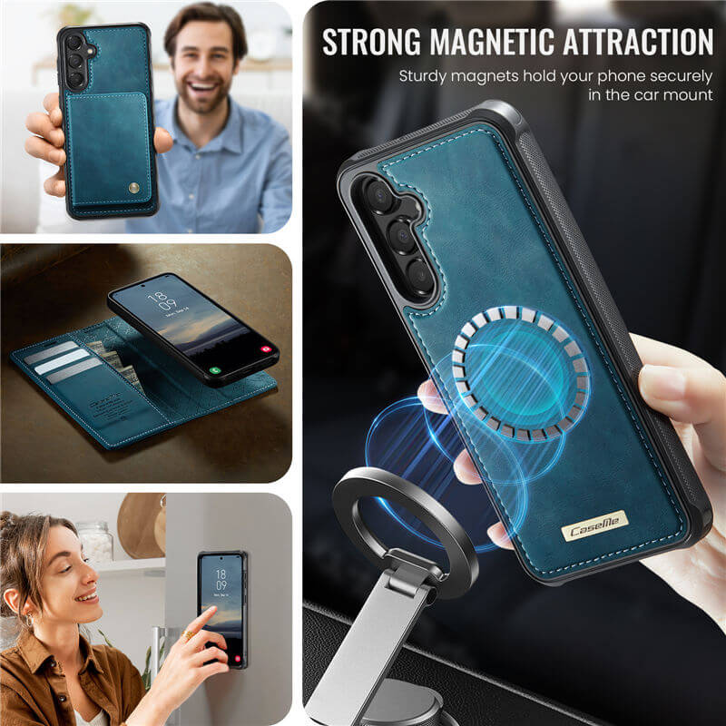 CaseMe Samsung Galaxy A35 2-in-1 Magnetic Wallet Case