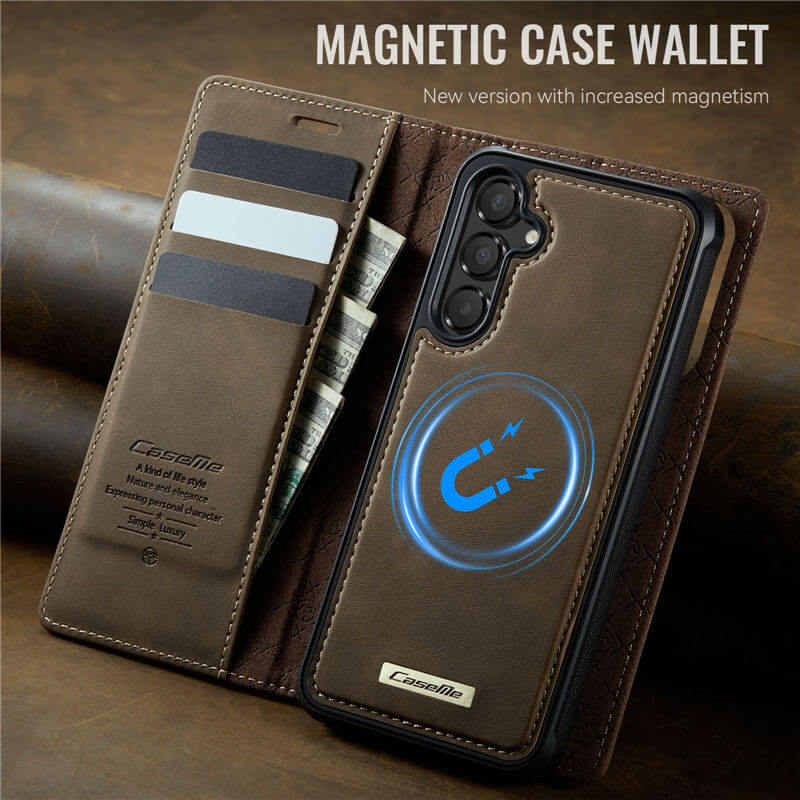 CaseMe Samsung Galaxy A35 2-in-1 Magnetic Wallet Case