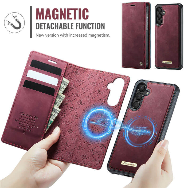 CaseMe Samsung Galaxy A35 2-in-1 Magnetic Wallet Case