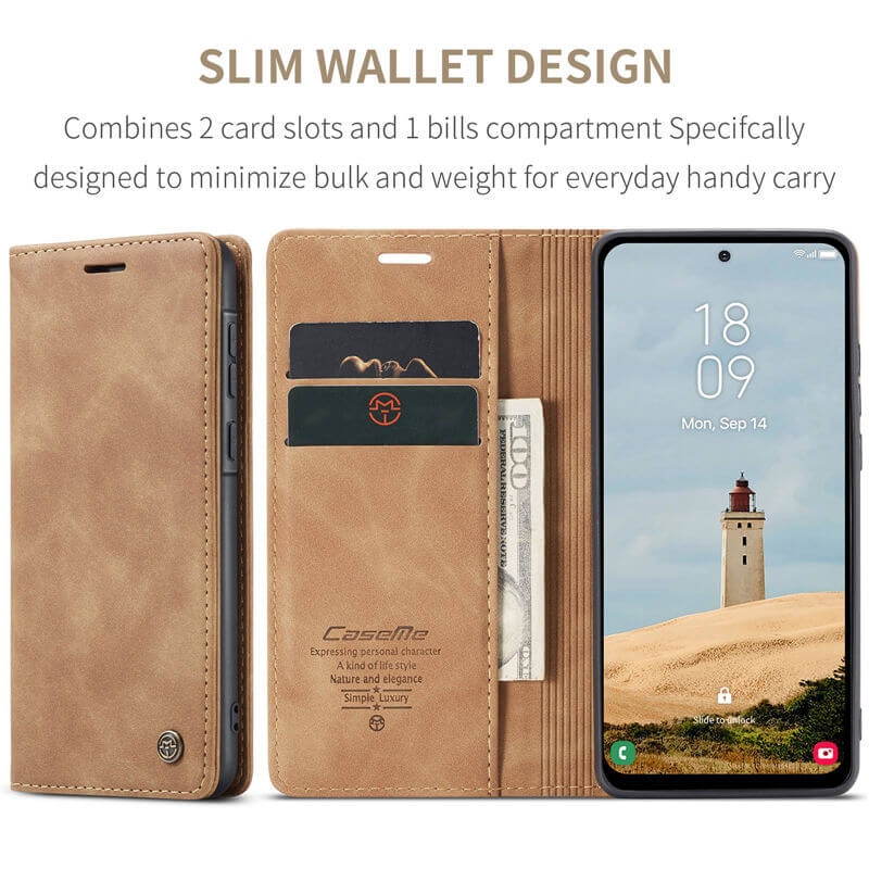 CaseMe Samsung Galaxy A36 5G Wallet Suede Leather Case