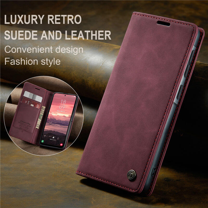 CaseMe Samsung Galaxy A56 5G Wallet Suede Leather Case