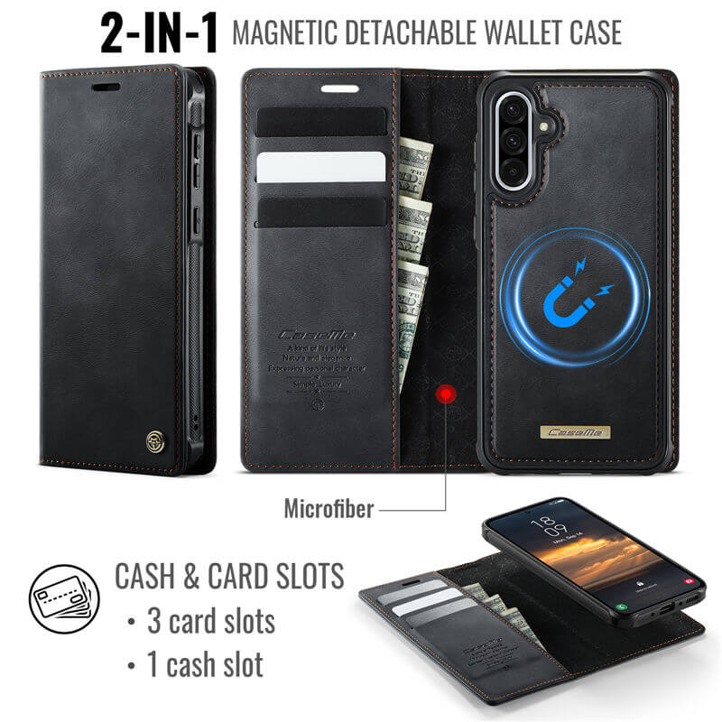 CaseMe Samsung Galaxy A36 5G 2-in-1 Magnetic Wallet Case