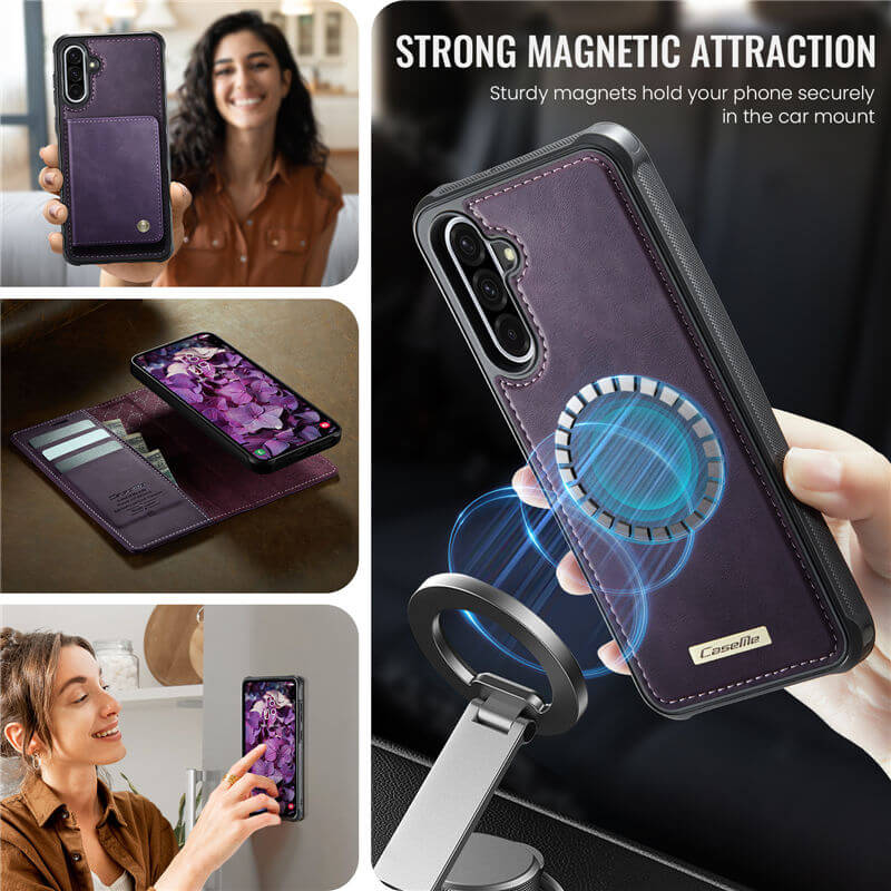 CaseMe Samsung Galaxy A36 5G 2-in-1 Magnetic Wallet Case