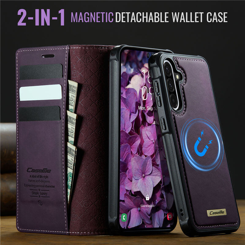 CaseMe Samsung Galaxy A36 5G 2-in-1 Magnetic Wallet Case
