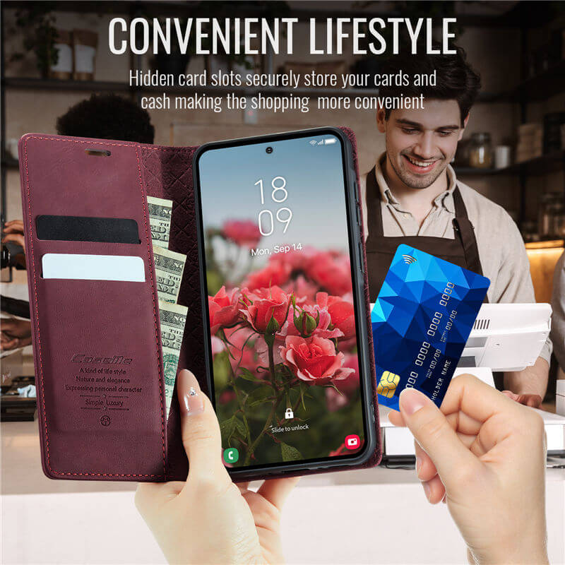 CaseMe Samsung Galaxy A37 Magnetic Wallet Case