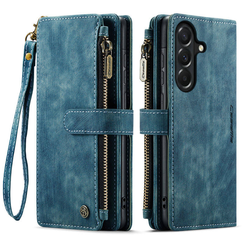 CaseMe Samsung Galaxy A37 Wallet Leather Case with Wrist Strap