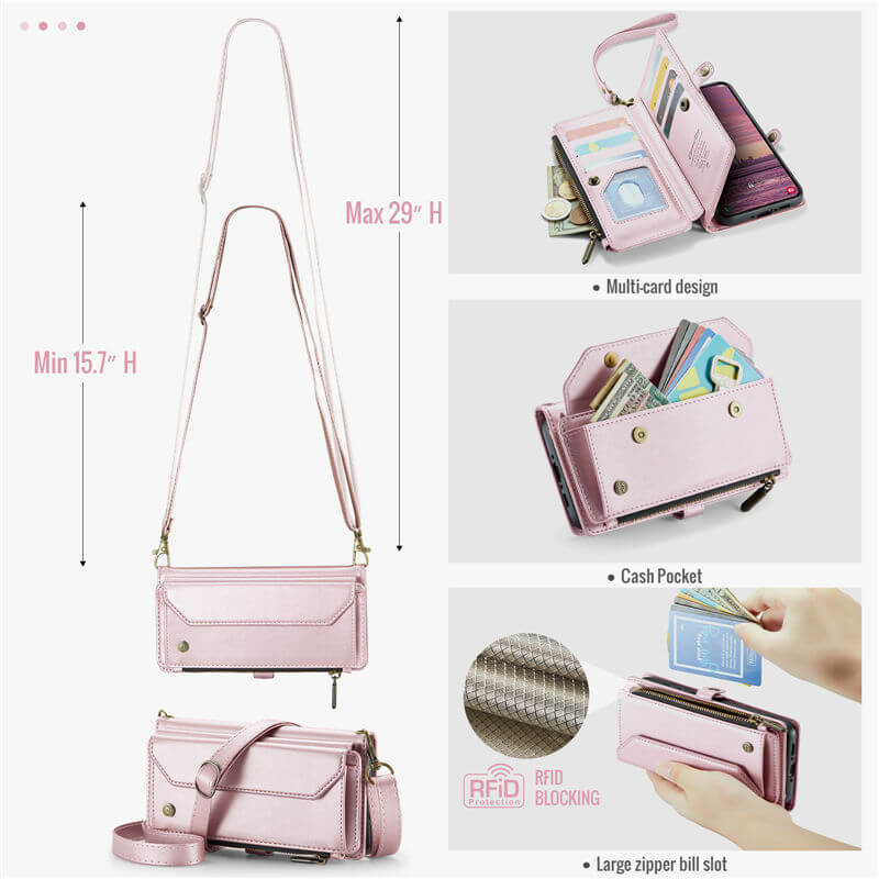 CaseMe Samsung Galaxy A37 Wallet RFID Blocking Crossbody Phone Case