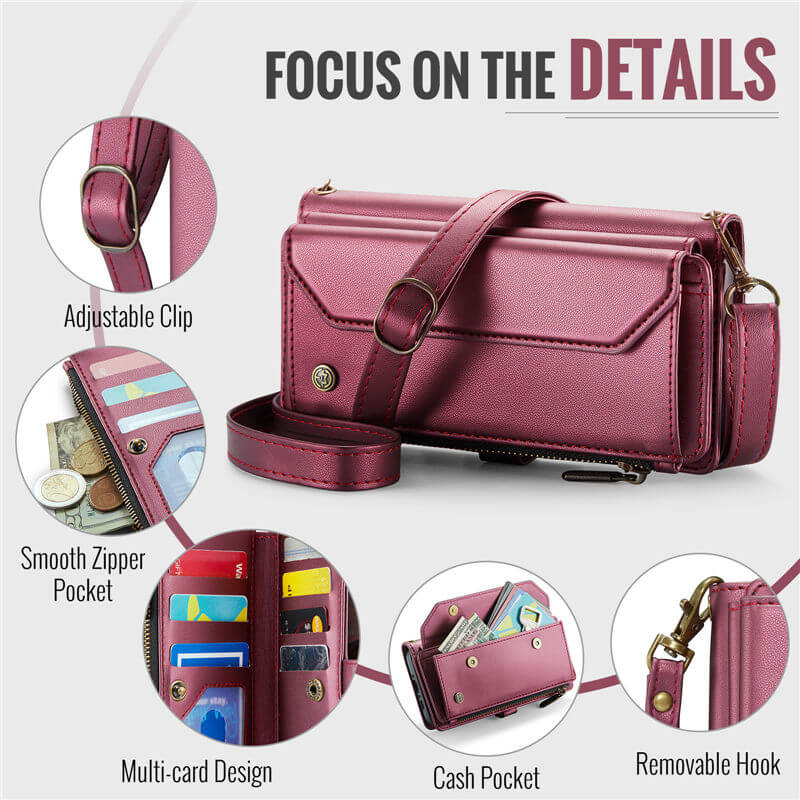 CaseMe Samsung Galaxy A37 Wallet RFID Blocking Crossbody Phone Case