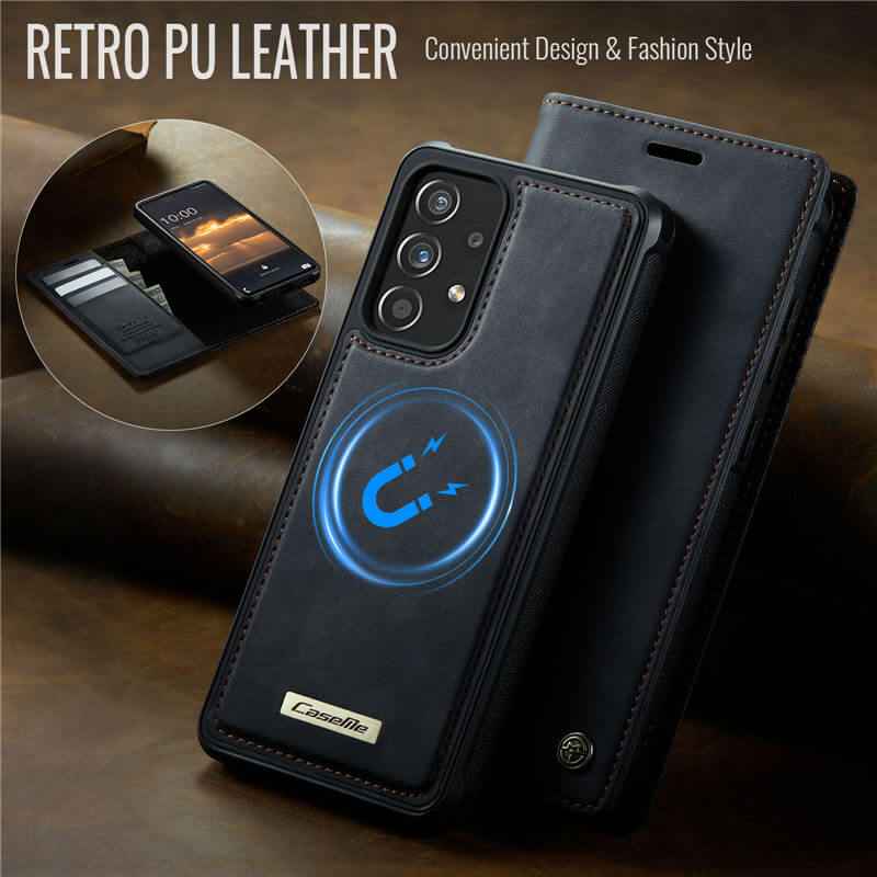 CaseMe Samsung Galaxy A52 2-in-1 Magnetic Wallet Case