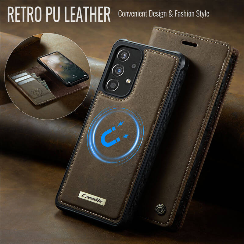 CaseMe Samsung Galaxy A52 2-in-1 Magnetic Wallet Case