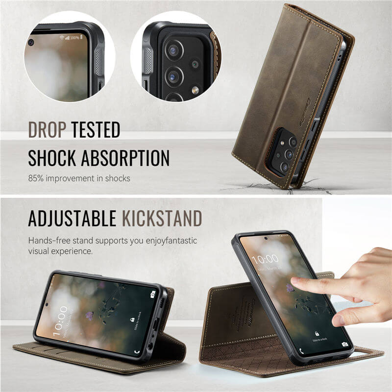 CaseMe Samsung Galaxy A52 2-in-1 Magnetic Wallet Case
