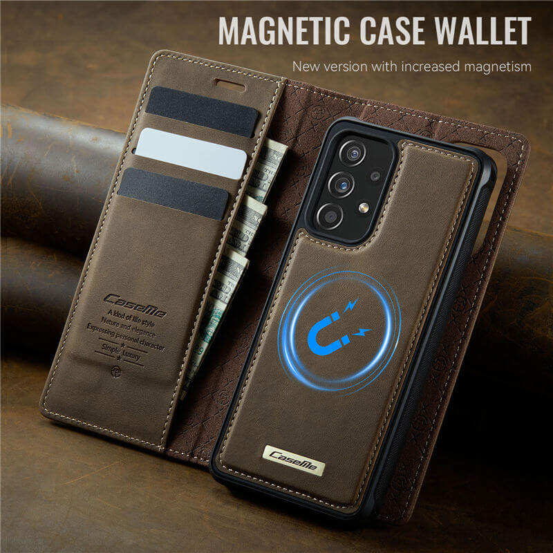 CaseMe Samsung Galaxy A52 2-in-1 Magnetic Wallet Case