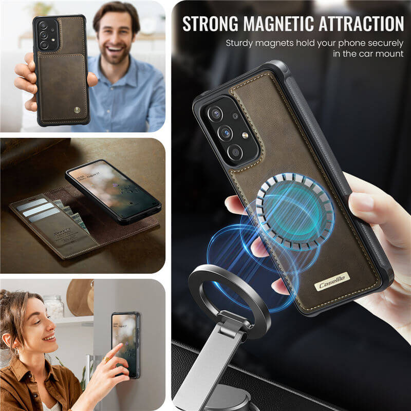 CaseMe Samsung Galaxy A53 5G 2-in-1 Magnetic Wallet Case