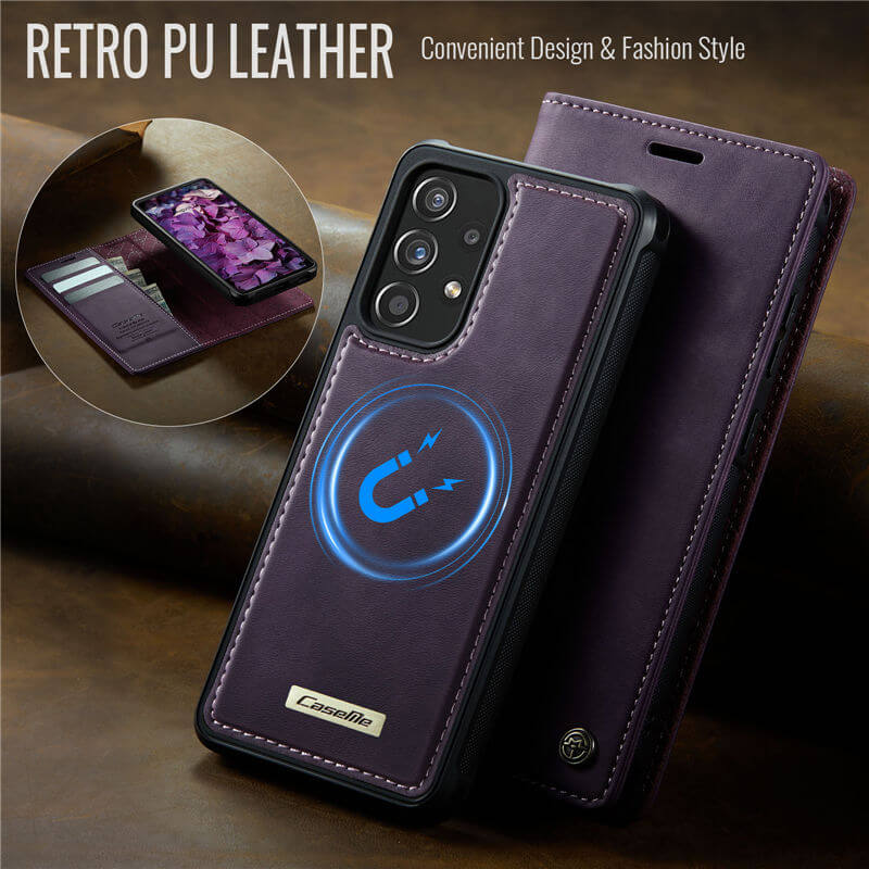 CaseMe Samsung Galaxy A53 5G 2-in-1 Magnetic Wallet Case