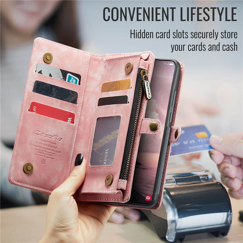 CaseMe Samsung Galaxy A57 2-in-1 Magnetic Wallet Case with Wrist Strap