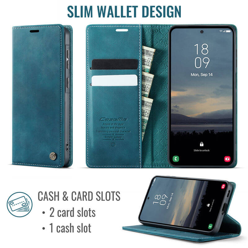 CaseMe Samsung Galaxy A57 Magnetic Wallet Case