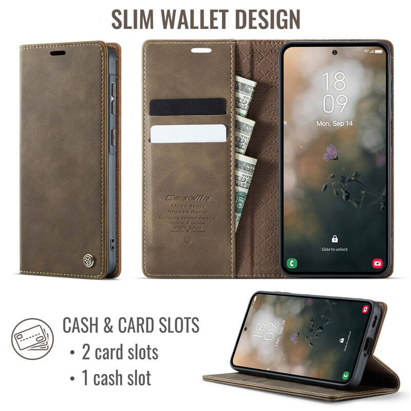 CaseMe Samsung Galaxy A57 Magnetic Wallet Case