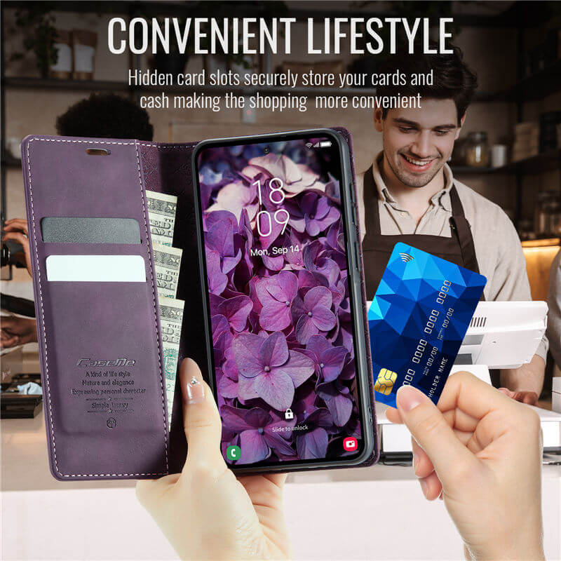 CaseMe Samsung Galaxy A57 Magnetic Wallet Case