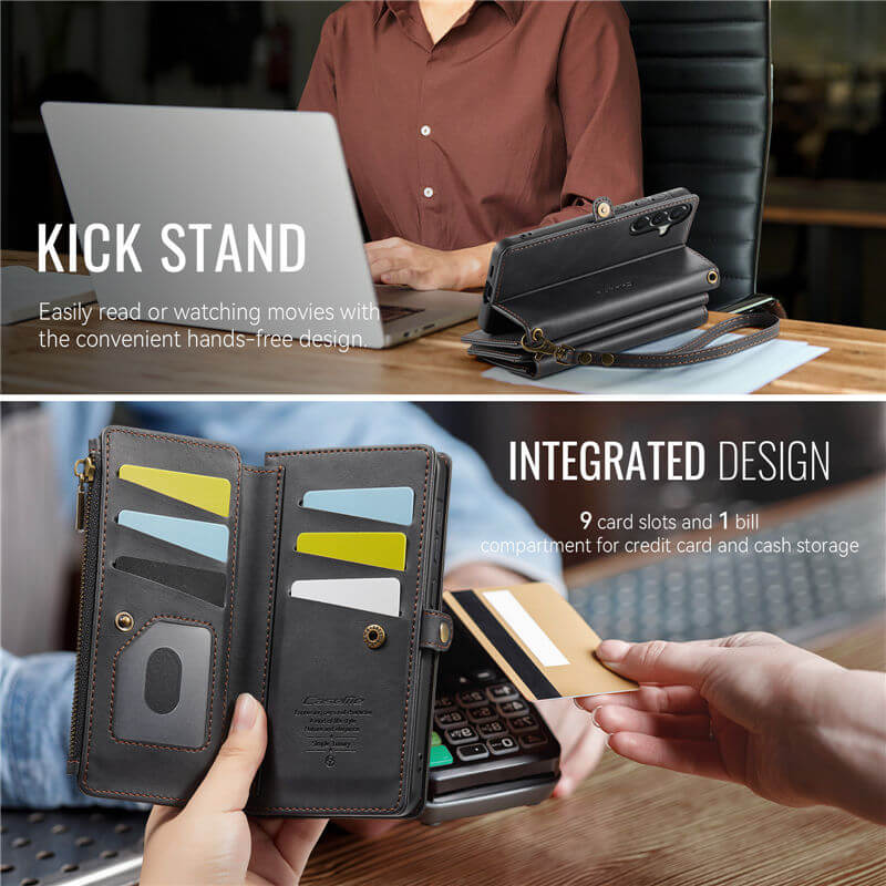 CaseMe Samsung Galaxy A57 Crossbody Wallet Case