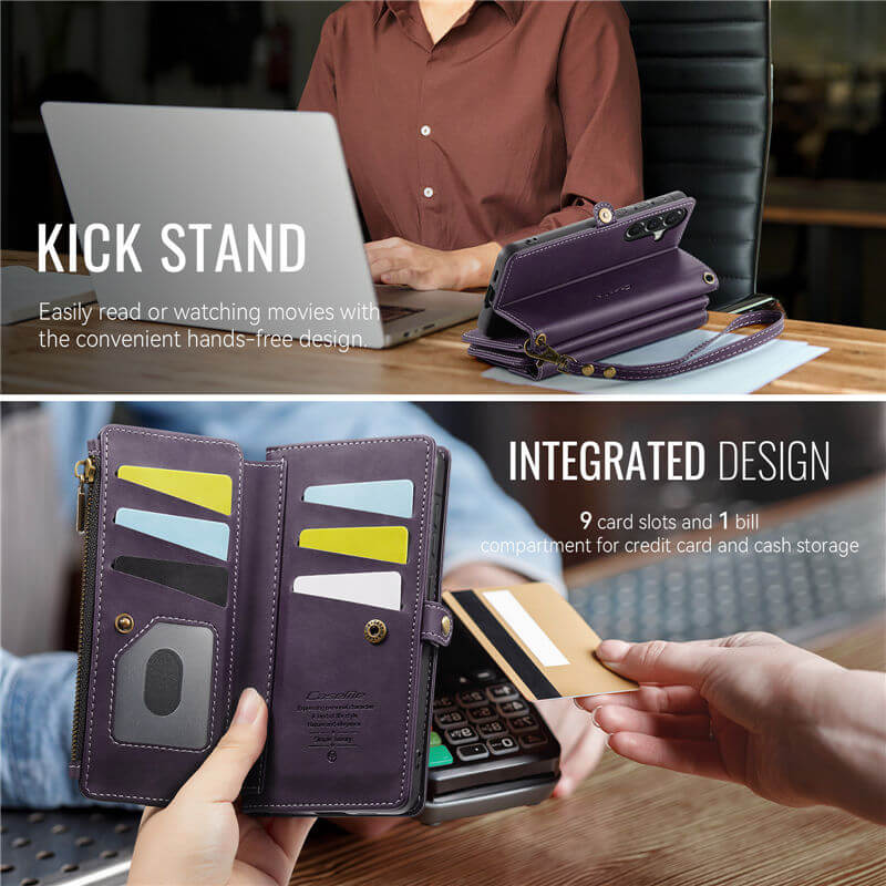 CaseMe Samsung Galaxy A57 Crossbody Wallet Case