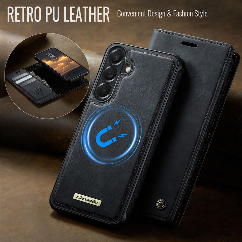 CaseMe Samsung Galaxy A57 2-in-1 Magnetic Wallet Case