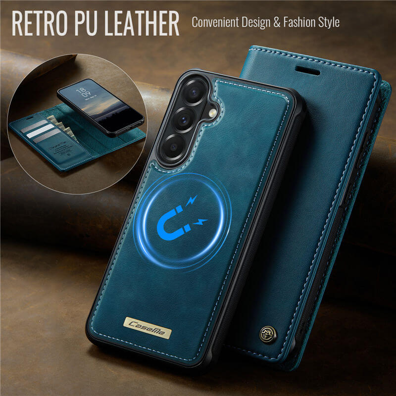 CaseMe Samsung Galaxy A57 2-in-1 Magnetic Wallet Case