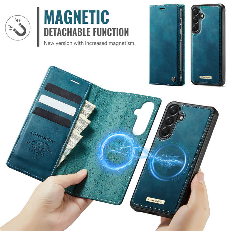 CaseMe Samsung Galaxy A57 2-in-1 Magnetic Wallet Case