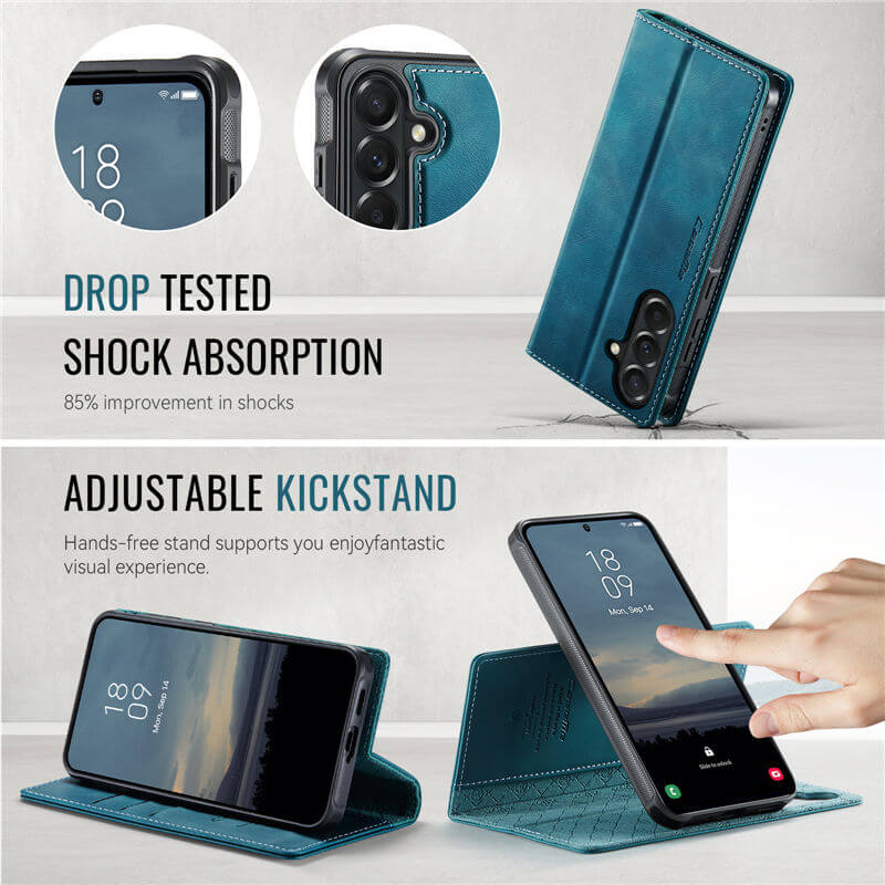 CaseMe Samsung Galaxy A57 2-in-1 Magnetic Wallet Case