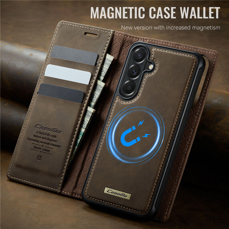 CaseMe Samsung Galaxy A57 2-in-1 Magnetic Wallet Case