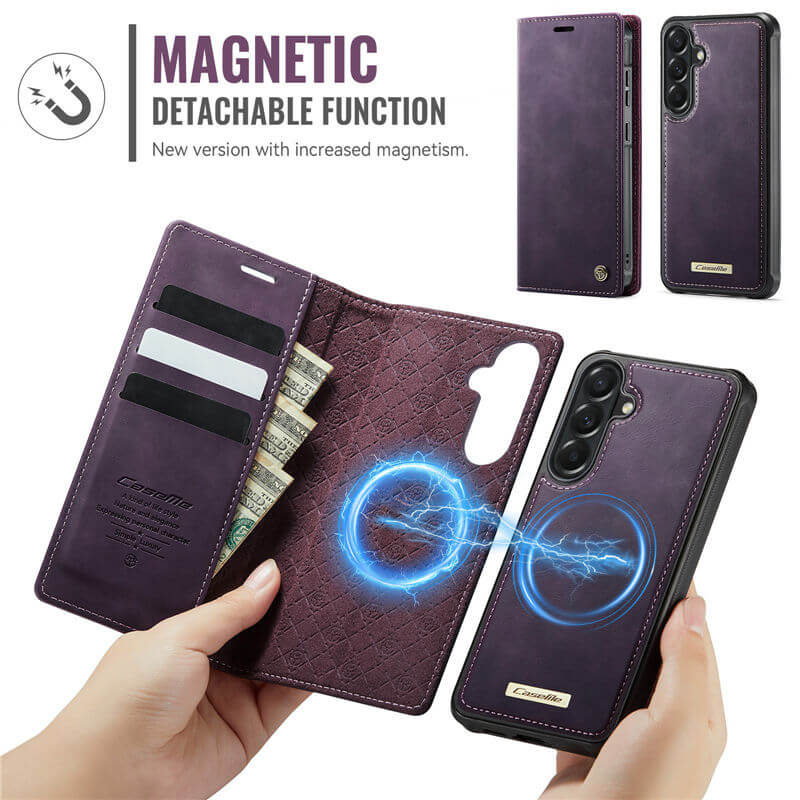 CaseMe Samsung Galaxy A57 2-in-1 Magnetic Wallet Case