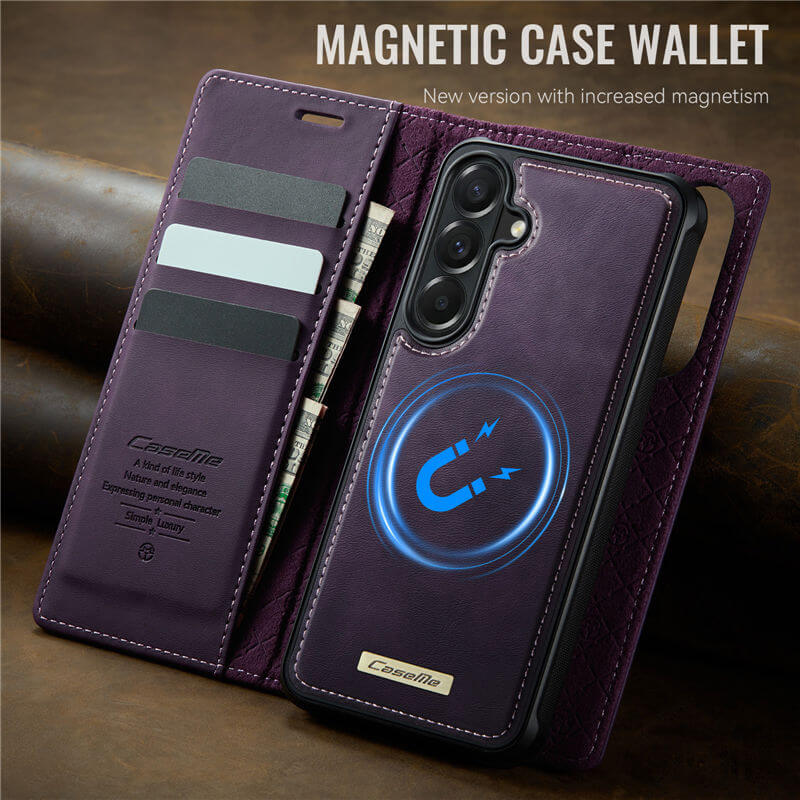 CaseMe Samsung Galaxy A57 2-in-1 Magnetic Wallet Case