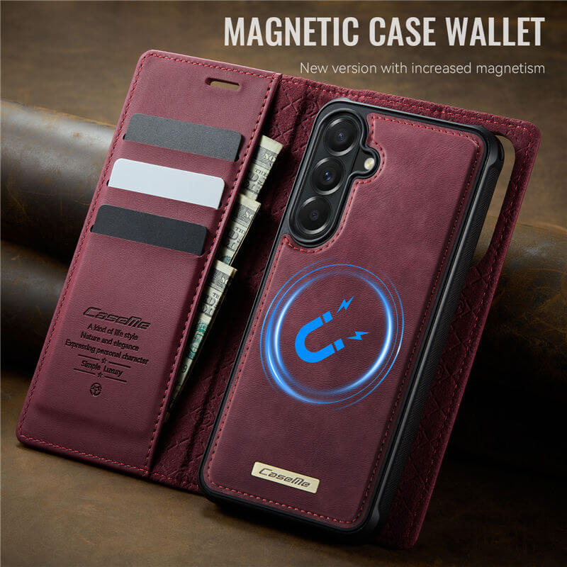 CaseMe Samsung Galaxy A57 2-in-1 Magnetic Wallet Case