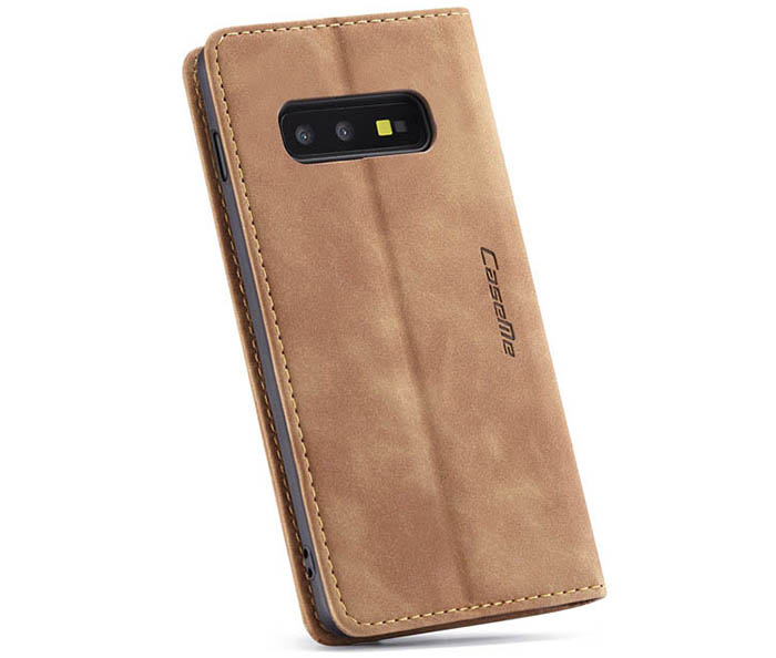 CaseMe Samsung Galaxy S10e Retro Wallet Kickstand Magnetic Flip Leather Case