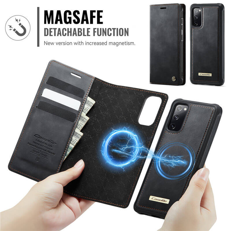 CaseMe Samsung Galaxy S20 FE 2-in-1 Magnetic Wallet Case