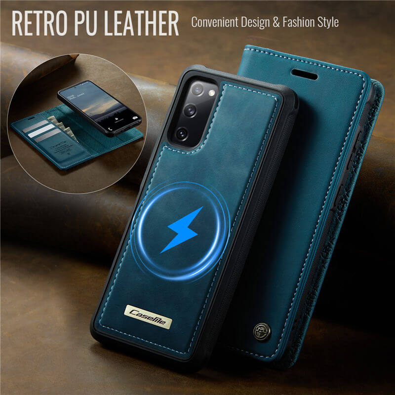 CaseMe Samsung Galaxy S20 FE 2-in-1 Magnetic Wallet Case