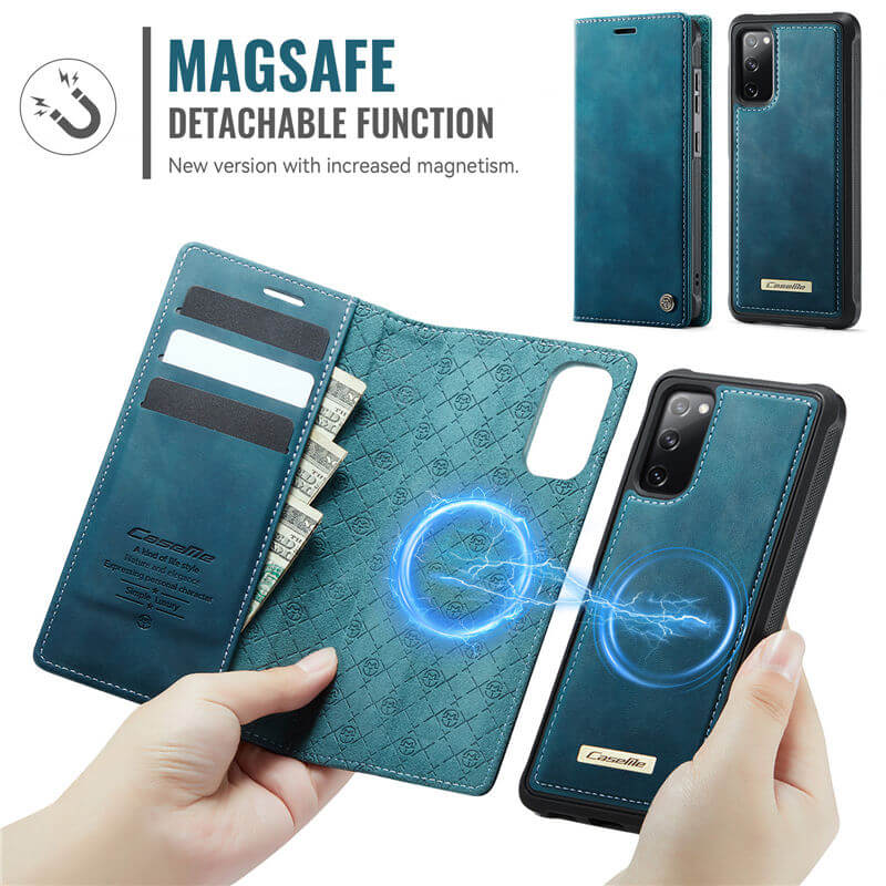 CaseMe Samsung Galaxy S20 FE 2-in-1 Magnetic Wallet Case