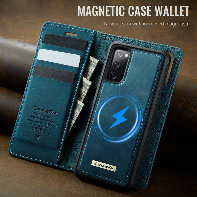 CaseMe Samsung Galaxy S20 FE 2-in-1 Magnetic Wallet Case