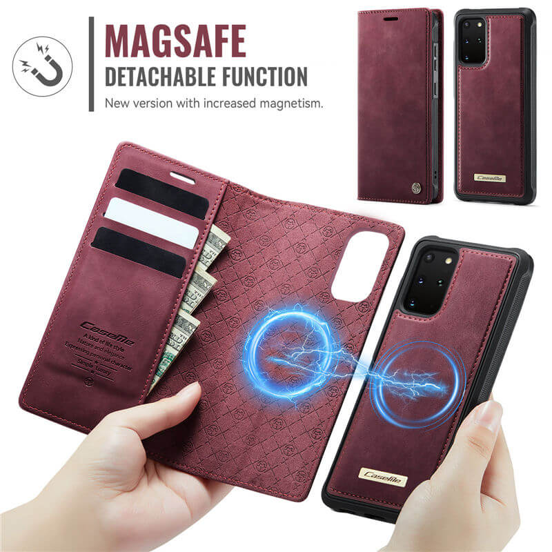 CaseMe Samsung Galaxy S20 Plus 2-in-1 Magnetic Wallet Case