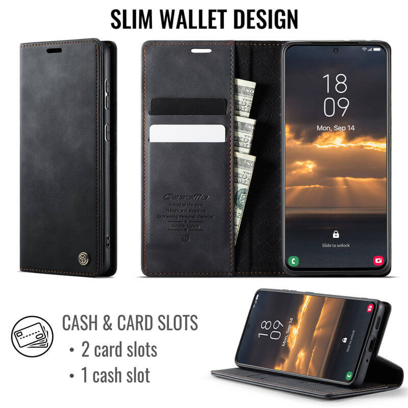 CaseMe Samsung Galaxy S20 Ultra Magnetic Wallet Case with RFID Blocking
